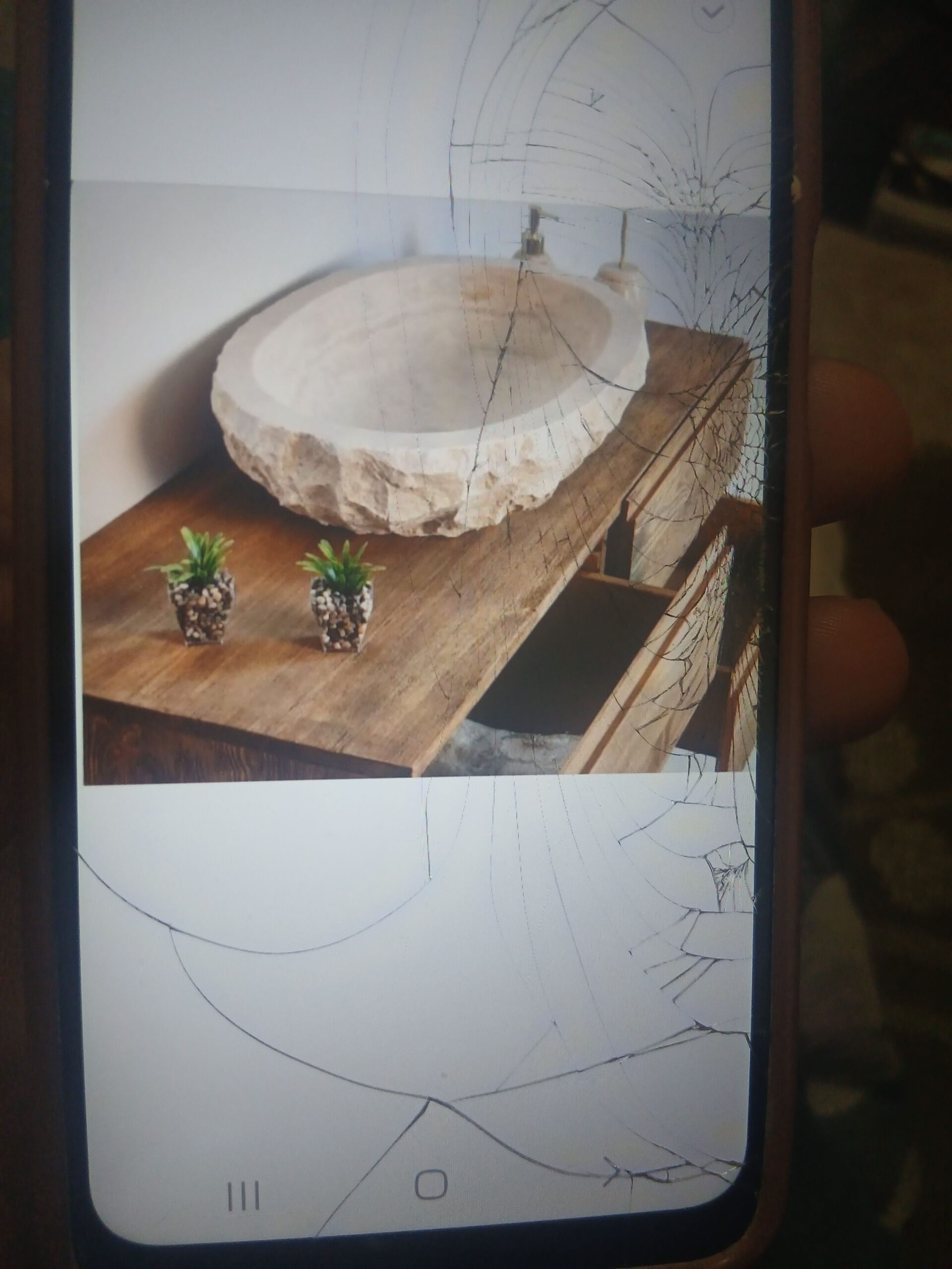 مغاسل حجر طبيعي