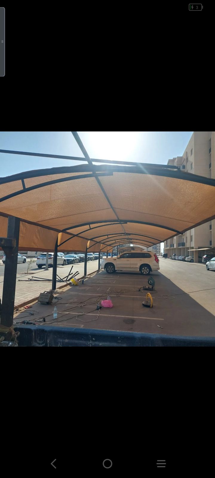 تركيب مضلات وسواتر هناقرجلسات بناملاحق ترميم غرف س