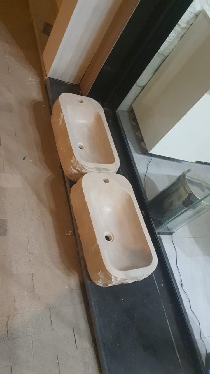 احواض حجر طبيعي