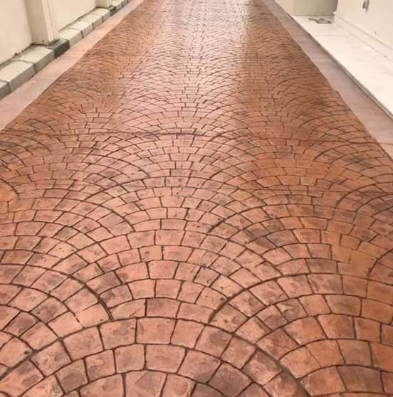 صبة مطبوعة شغل ديكورات خرسانية مطبوعة ميزانية