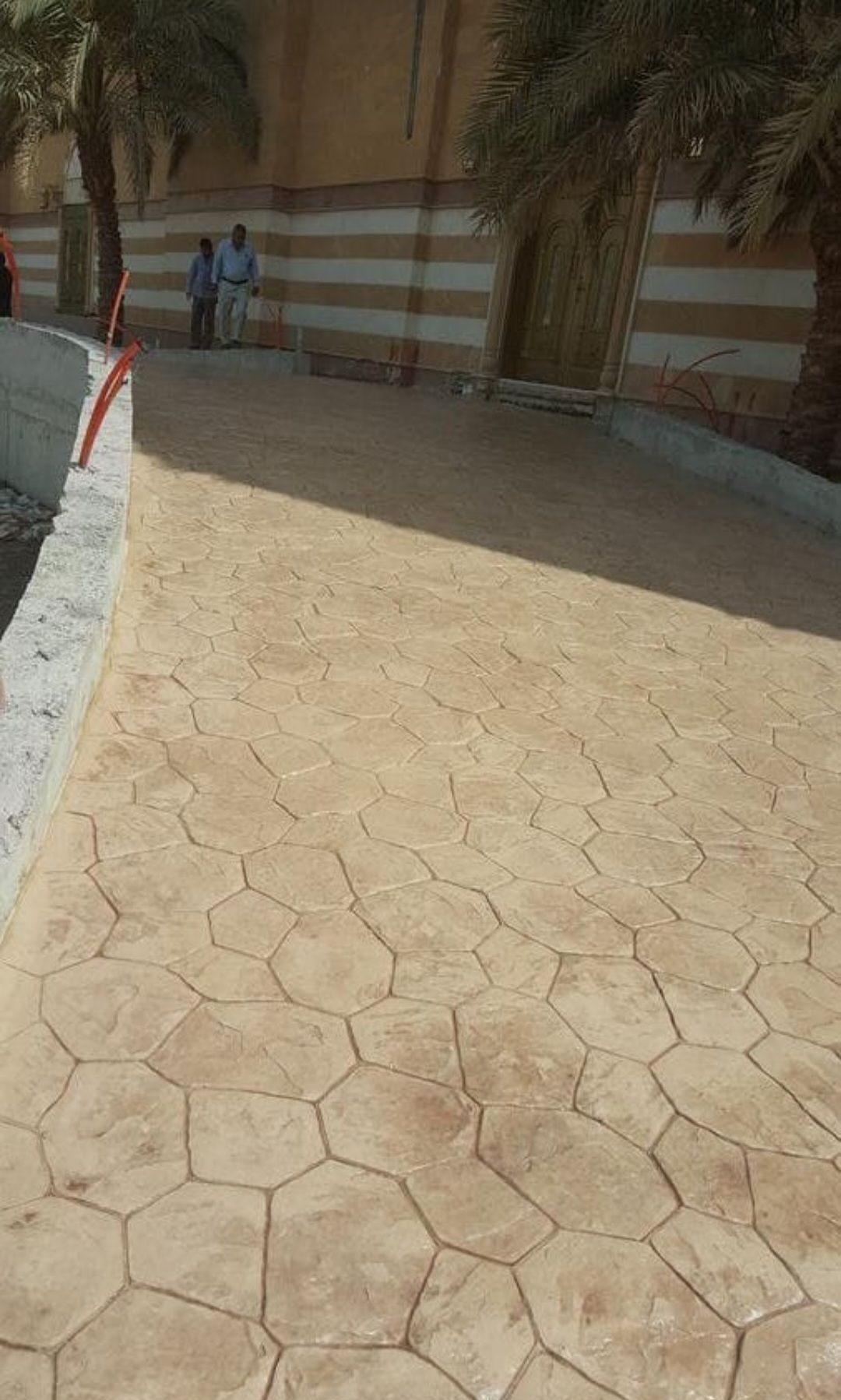 صبة مطبوعة شغل ديكورات خرسانية مطبوعة ميزانية