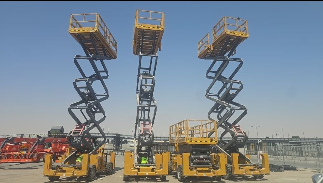 سيزر لفت للإيجار ديزل كهرباء جميع المقاسات موديلات