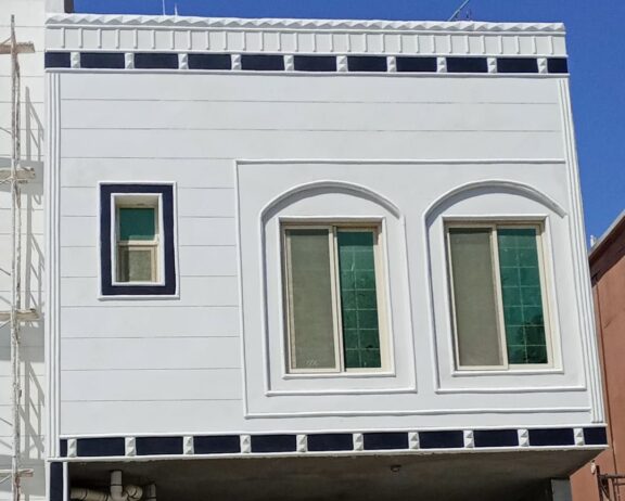 ديكورات خارجية اسمنتيه بطحاء الرياض حجر