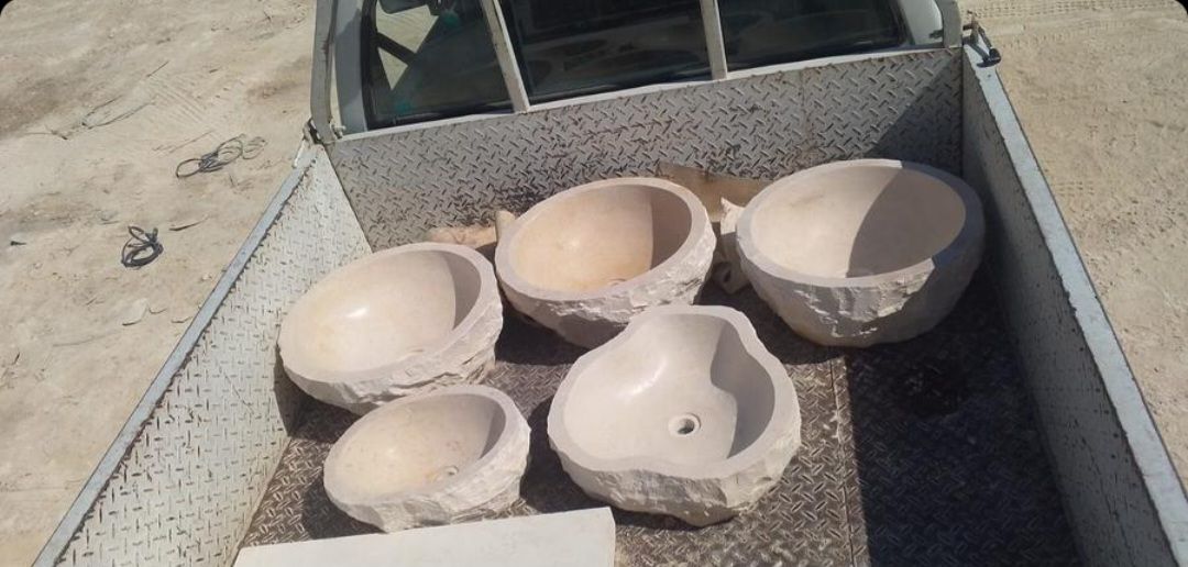 احواض ومغاسل حجر طبيعي