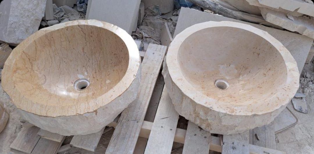 احواض ومغاسل حجر طبيعي