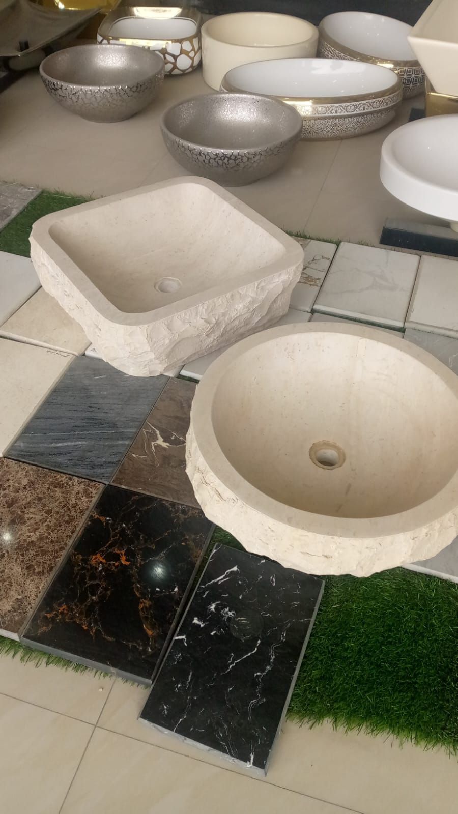 احواض ومغاسل حجر طبيعي