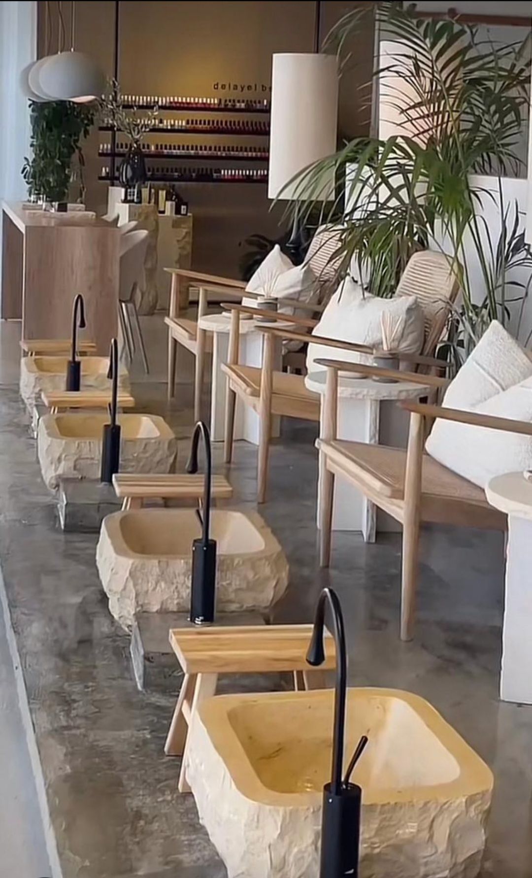 احواض حجر طبيعي