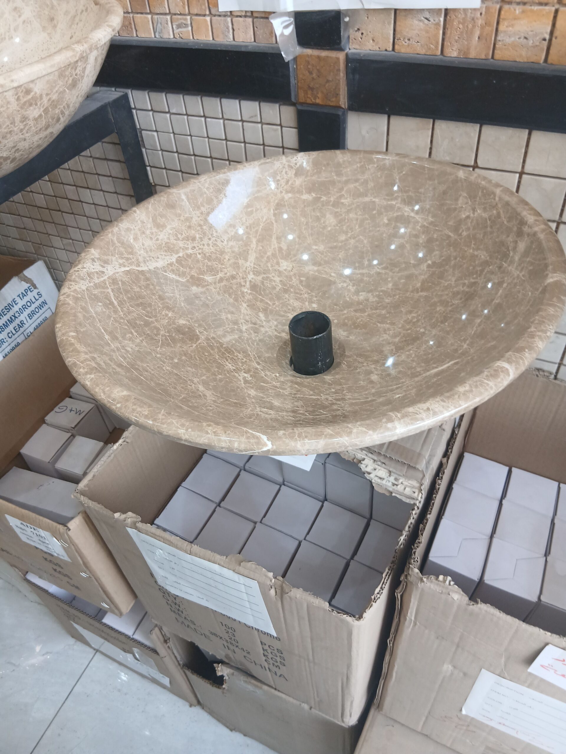 مغاسل رخام طبيعي