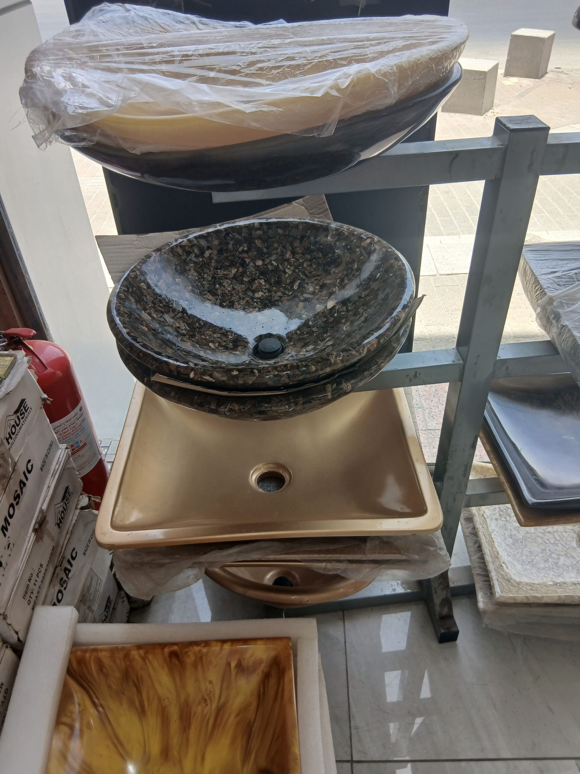 مغاسل رخام طبيعي