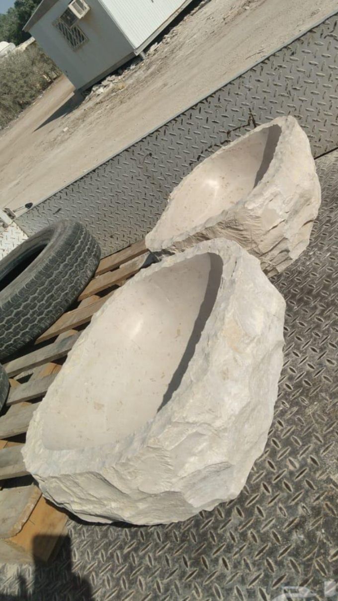 احواض ومغاسل حجر طبيعي