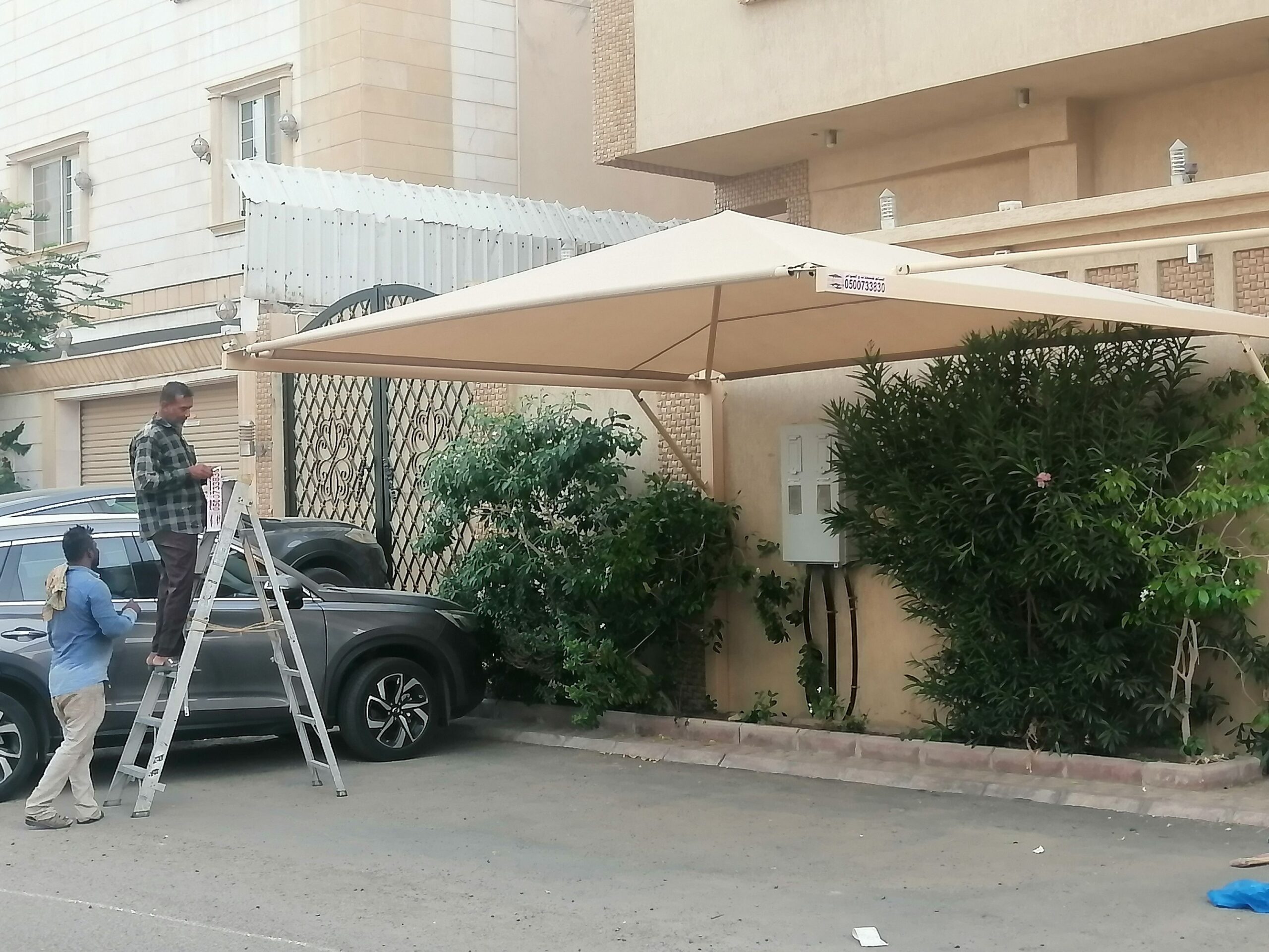 مظلات جده تركيب مظلات 0500733830