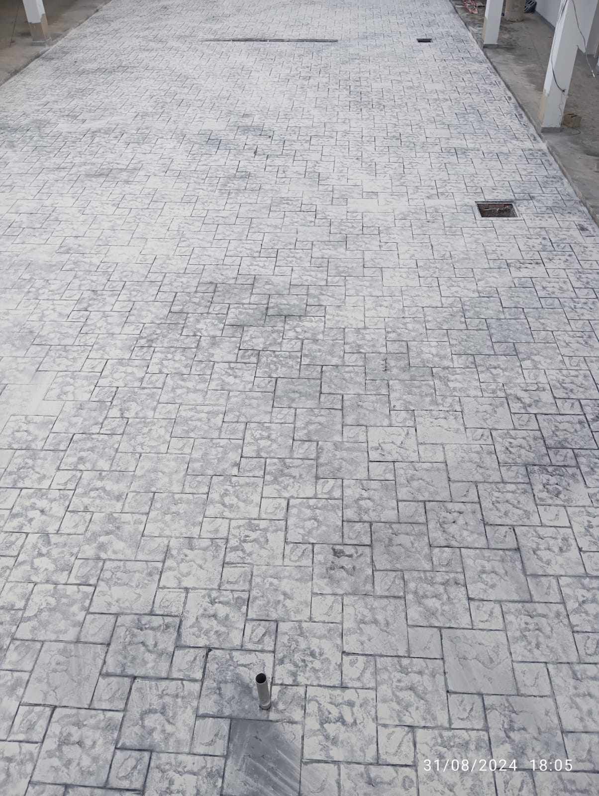 صبة مطبوعة شغل ديكورات خرسانية مطبوعة ميزانية