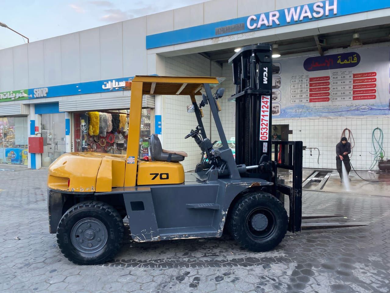 فركليف رافعه شوكيه لتاجير اليومي وشهري 3 طن 7 طن 1