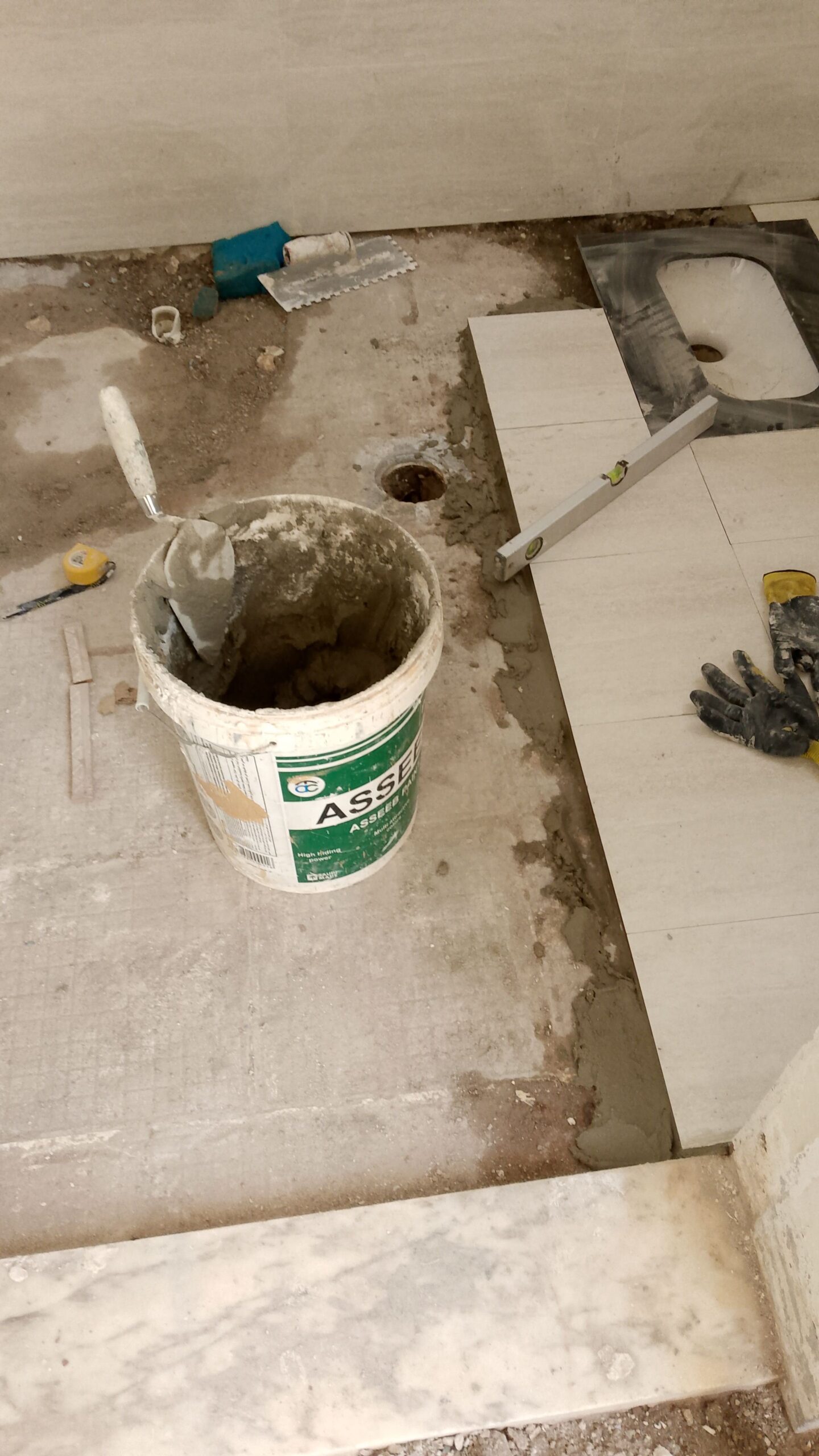 معلم بلاط اسماعيل السيرميك البرسلان روخام بناء تلي