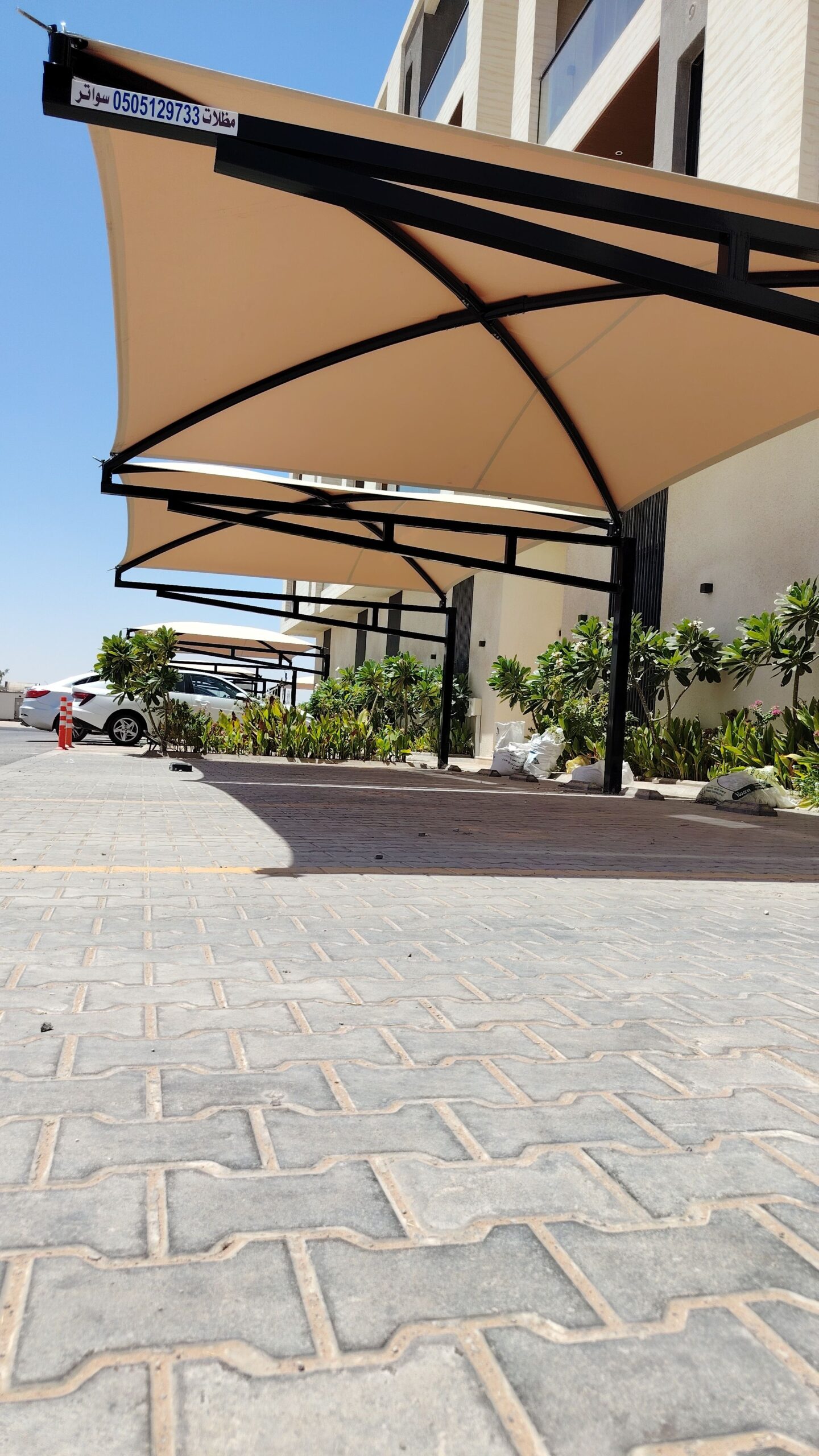 تركيب مضلات مواقف السيارات مضلات متحركة #مضلات كرا