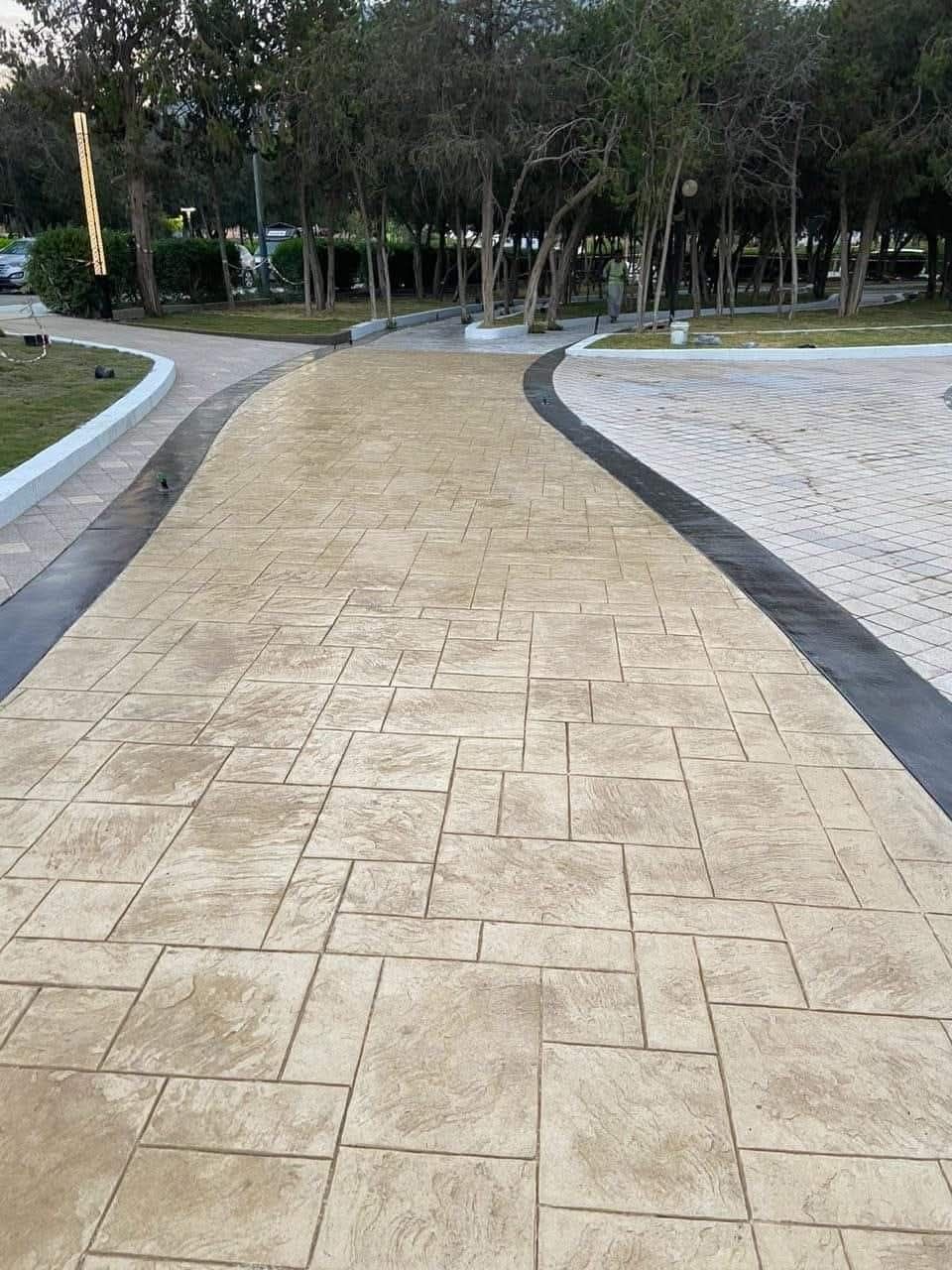 صبة مطبوعة شغل ديكورات خرسانية مطبوعة ميزانيةصبة م