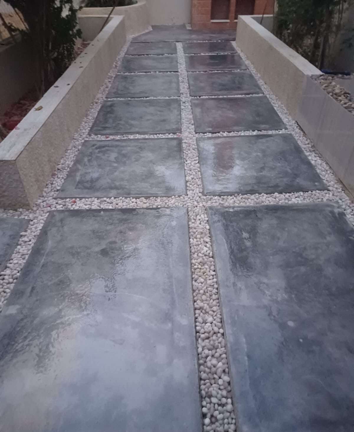 صبة مطبوعة شغل ديكورات خرسانية مطبوعة ميزانية