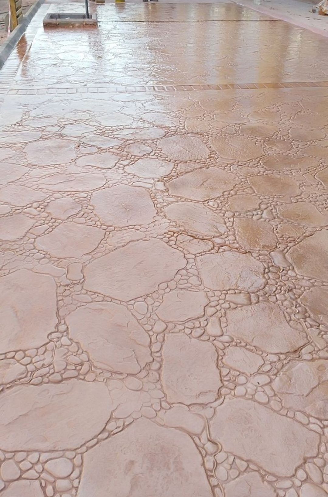 صبة مطبوعة شغل ديكورات خرسانية مطبوعة ميزانية