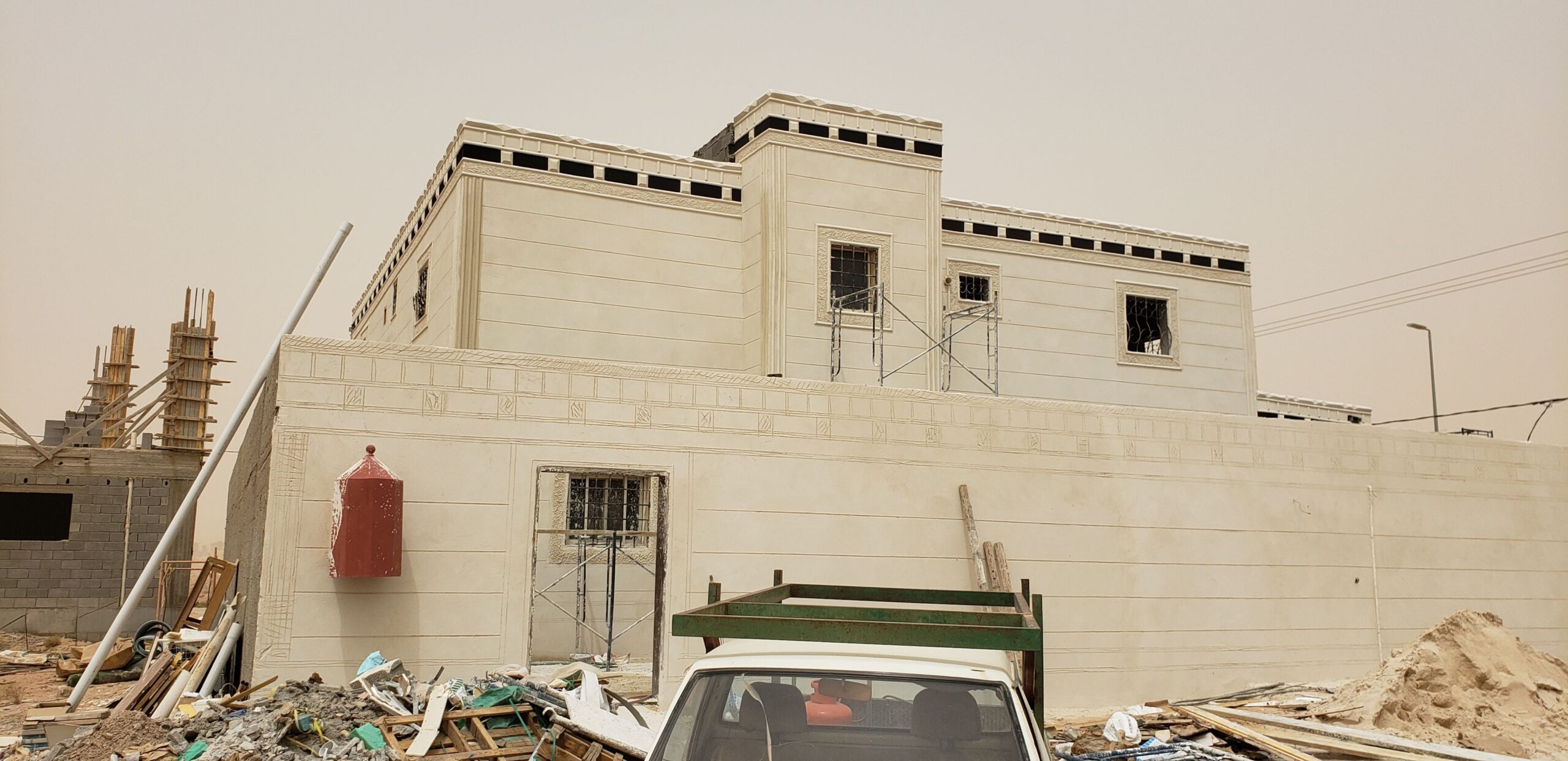 لياسه ملونه بديل الحجر الطبيعي وديكورات خارجيه