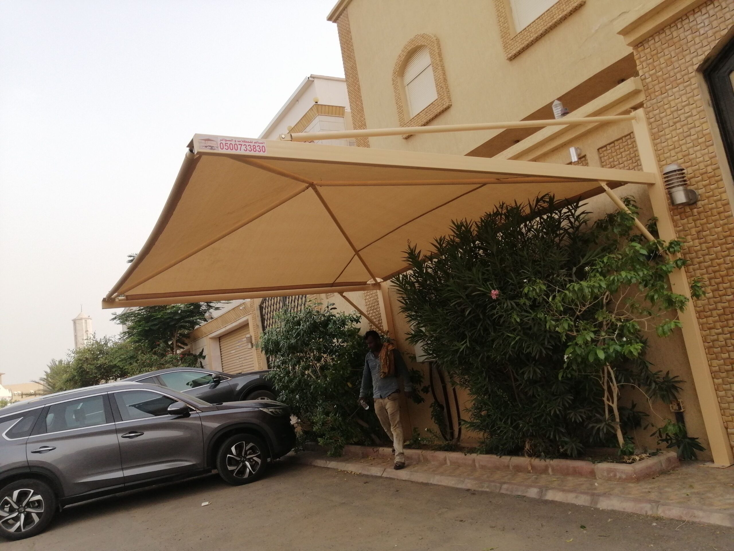 مظلات جده تركيب مظلات 0500733830