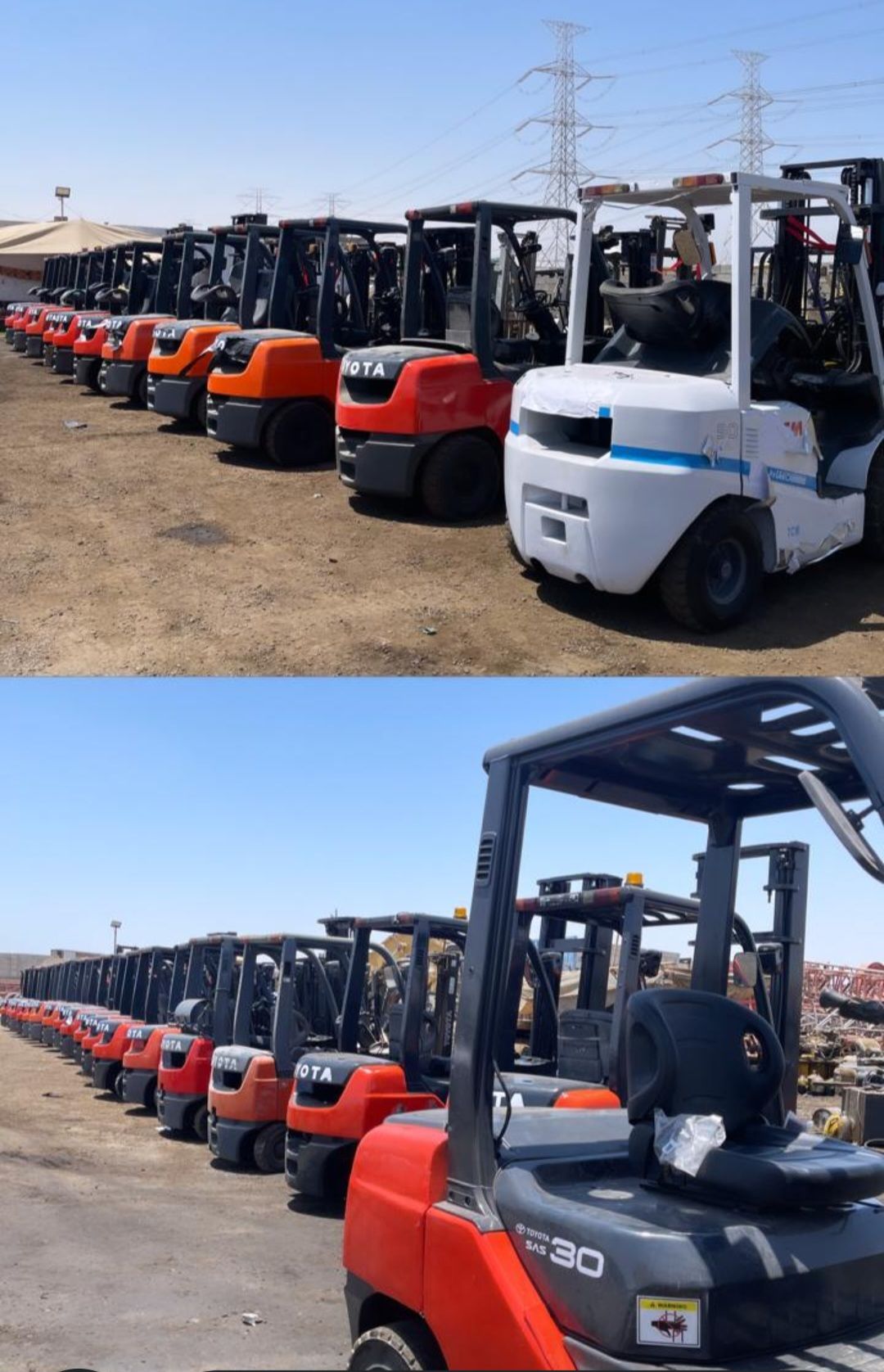 للايجار رافعات شوكية وسيزر لفت ومان لفت وكرينات وب