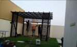 تركيب مظلات وسواتر وجميع اعمال الحداده لتوصل معنا