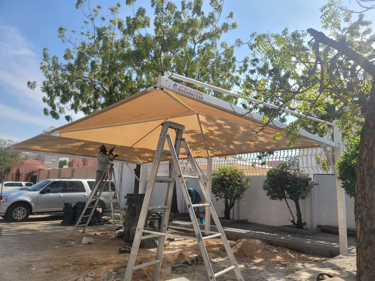 مظلات سيارات جده