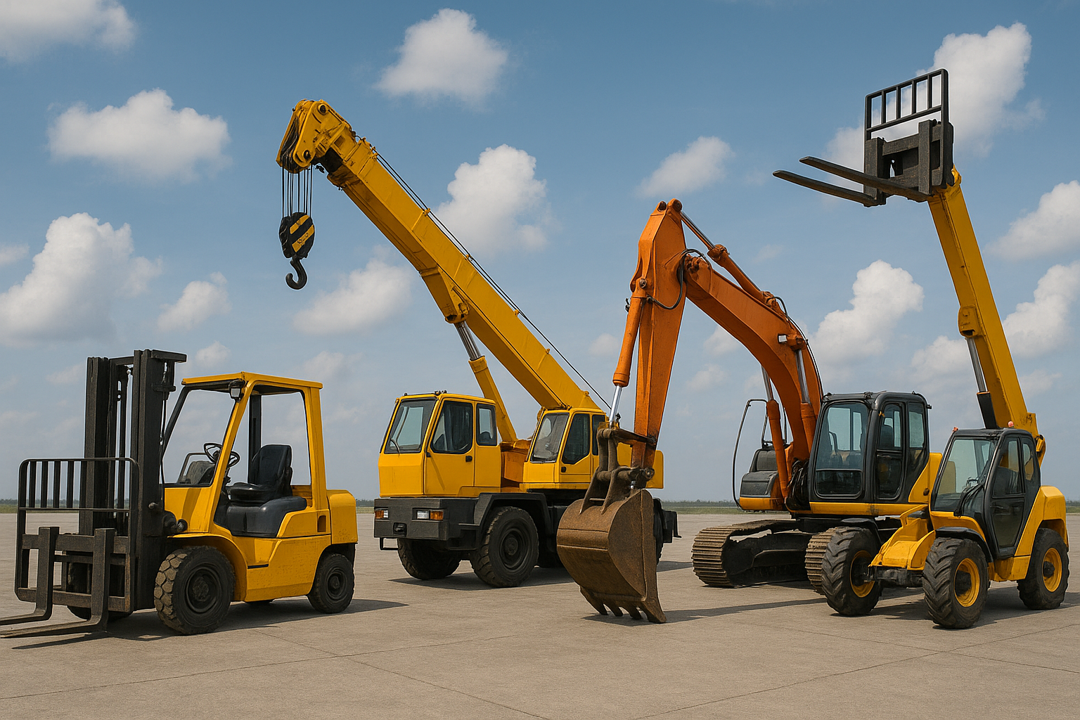 تأجير رافعات شوكيه كرينات تليهندر سيزر لفت مان لفت