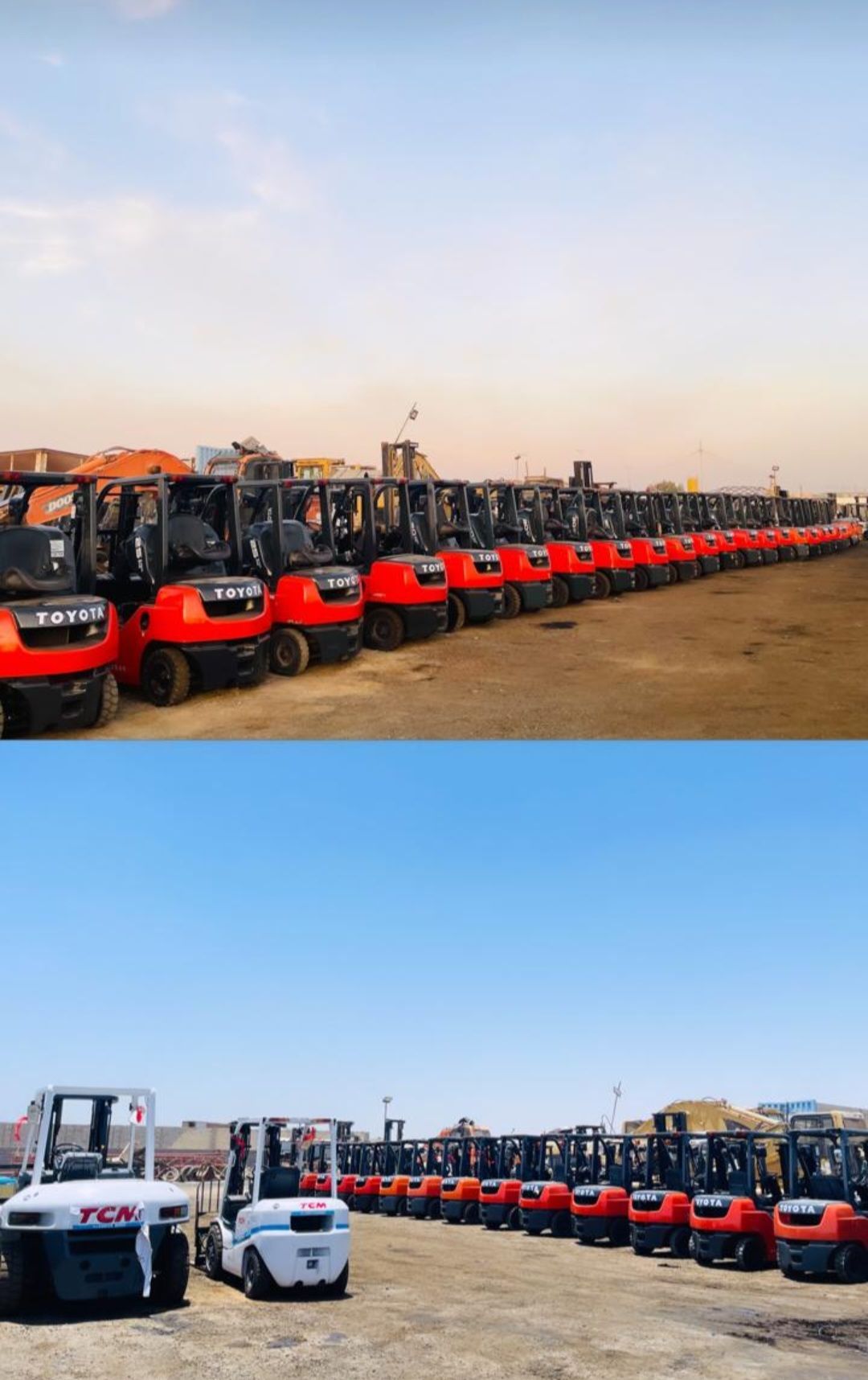 للايجار رافعات شوكية وسيزر لفت ومان لفت وكرينات وب