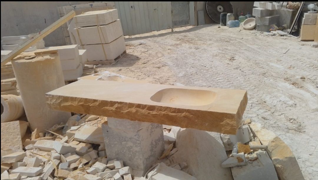 احواض وجه حبل حجر طبيعي