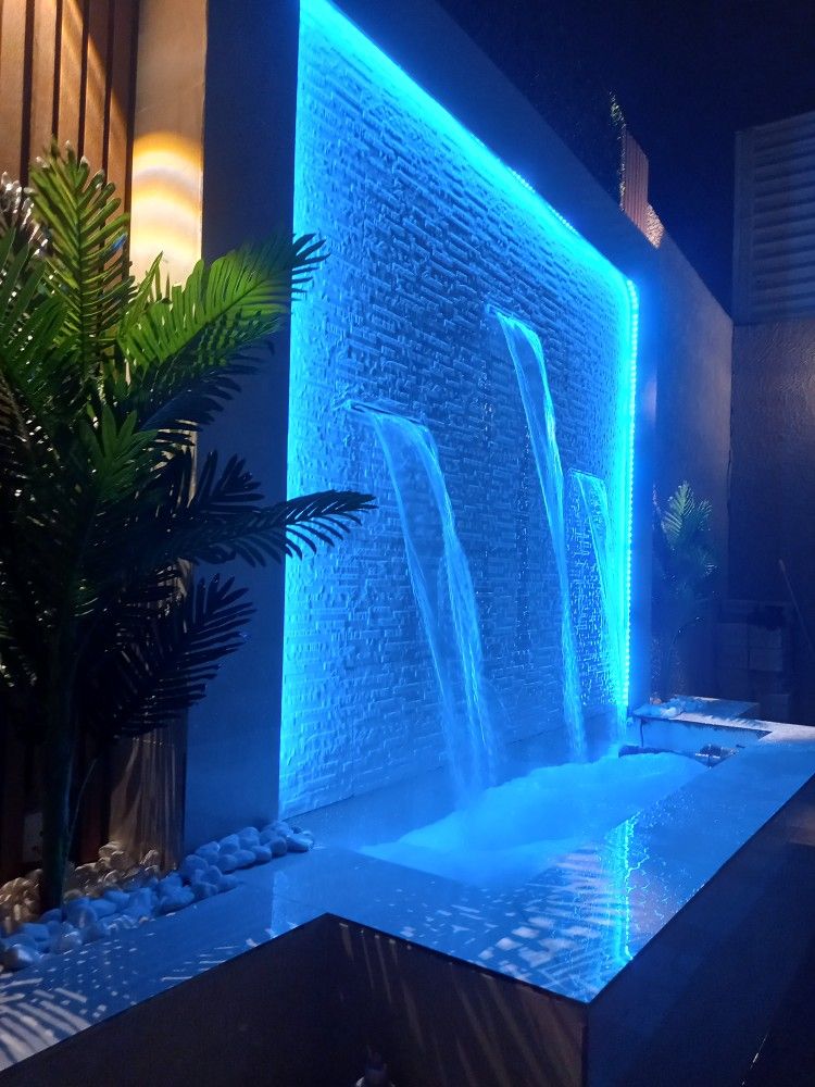 تصميم وتنفيذ الشلالات والنوافير