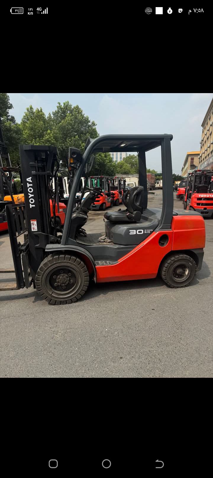 فركليف رافعه شوكيه لايجار اليومي وشهري 3 طن 7 طن 1