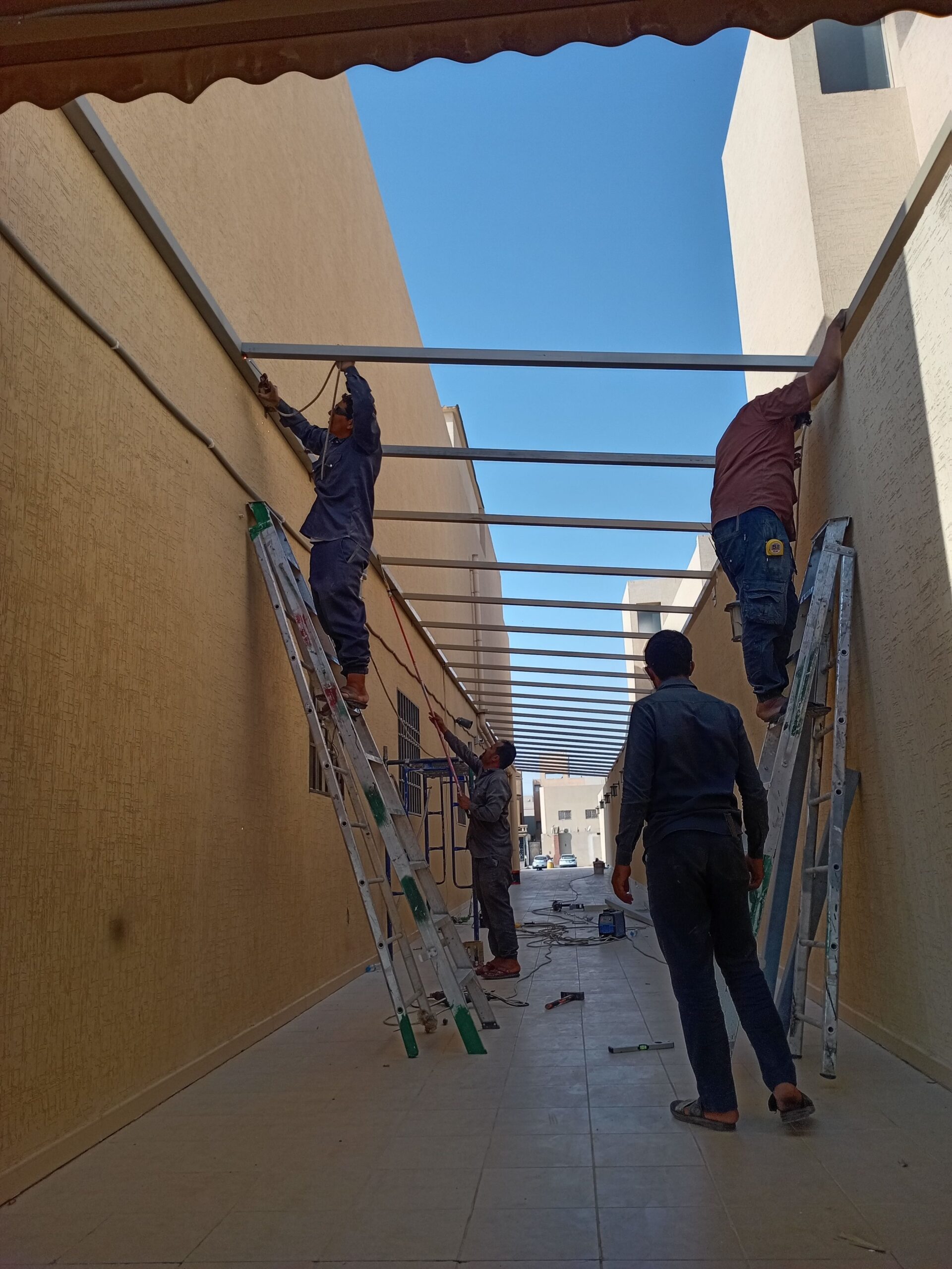 مظلات وسواتر وبرجولات وغرف سندويش #الرياض