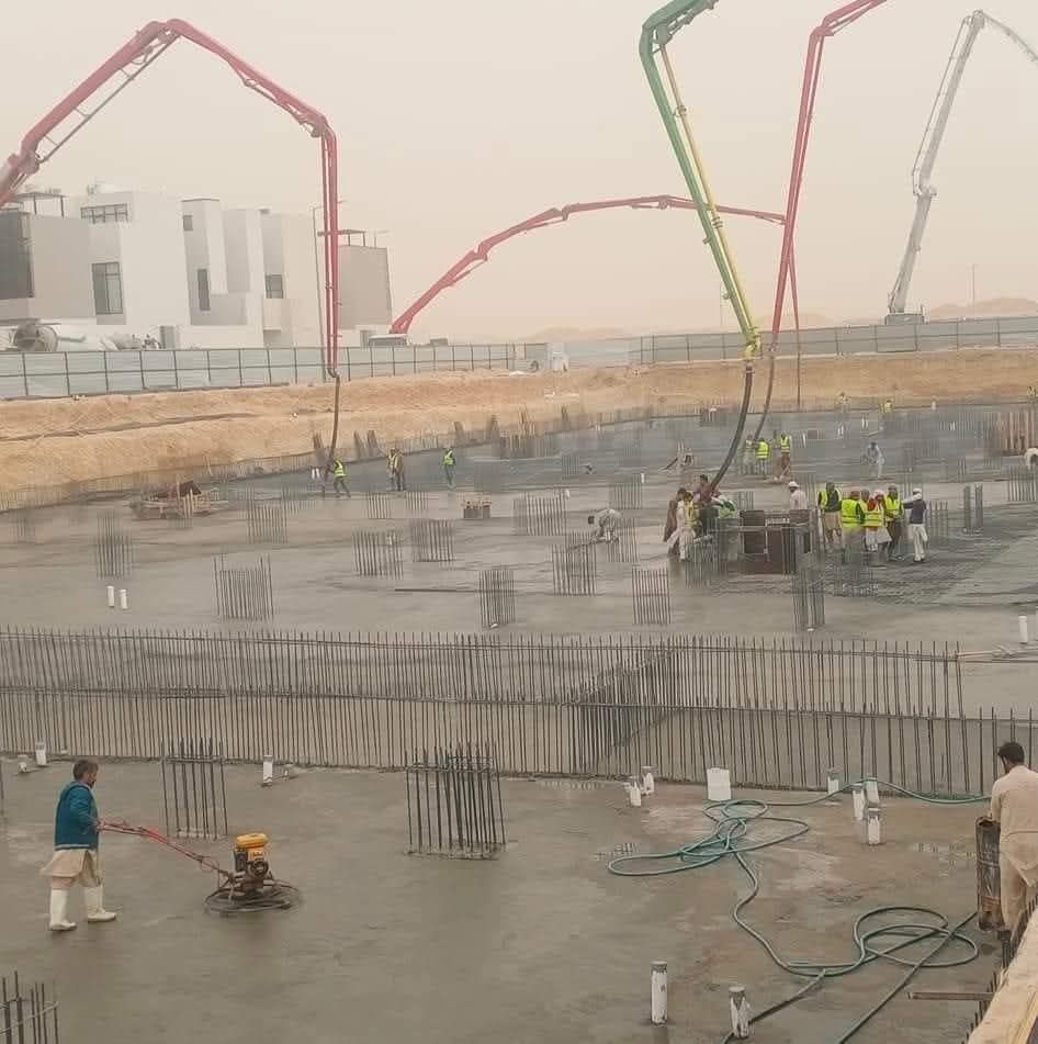 صبة مروحة صبة ميزانة صبة مطبوعة سطح ميول مستودعات