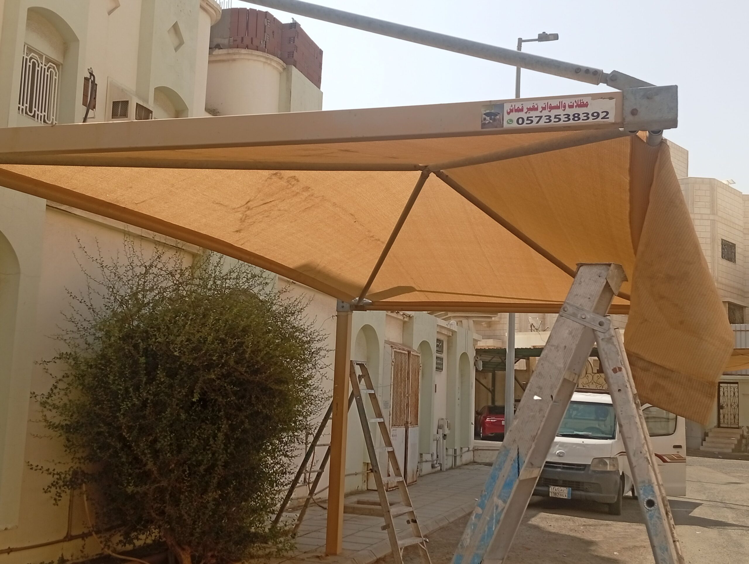 مظلات سيارات جده