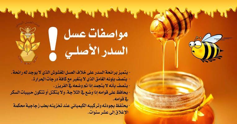عسل سدر جبلى يمنى دوعينى ملكى مشبع بغذاء ملكات ناد