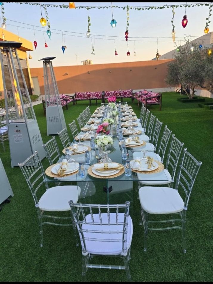 منصك حفلات تاجير كراسي وطاولات تاجير مداخل حلا