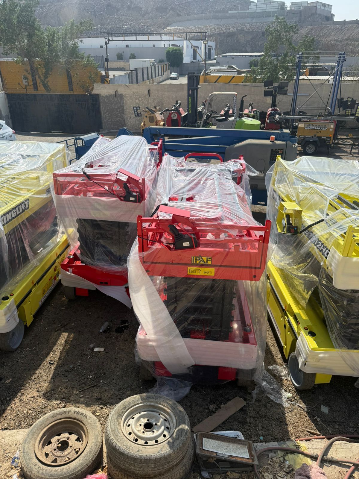 سيزرات لفت 12متر 14متر كهرباء للايجار 2026