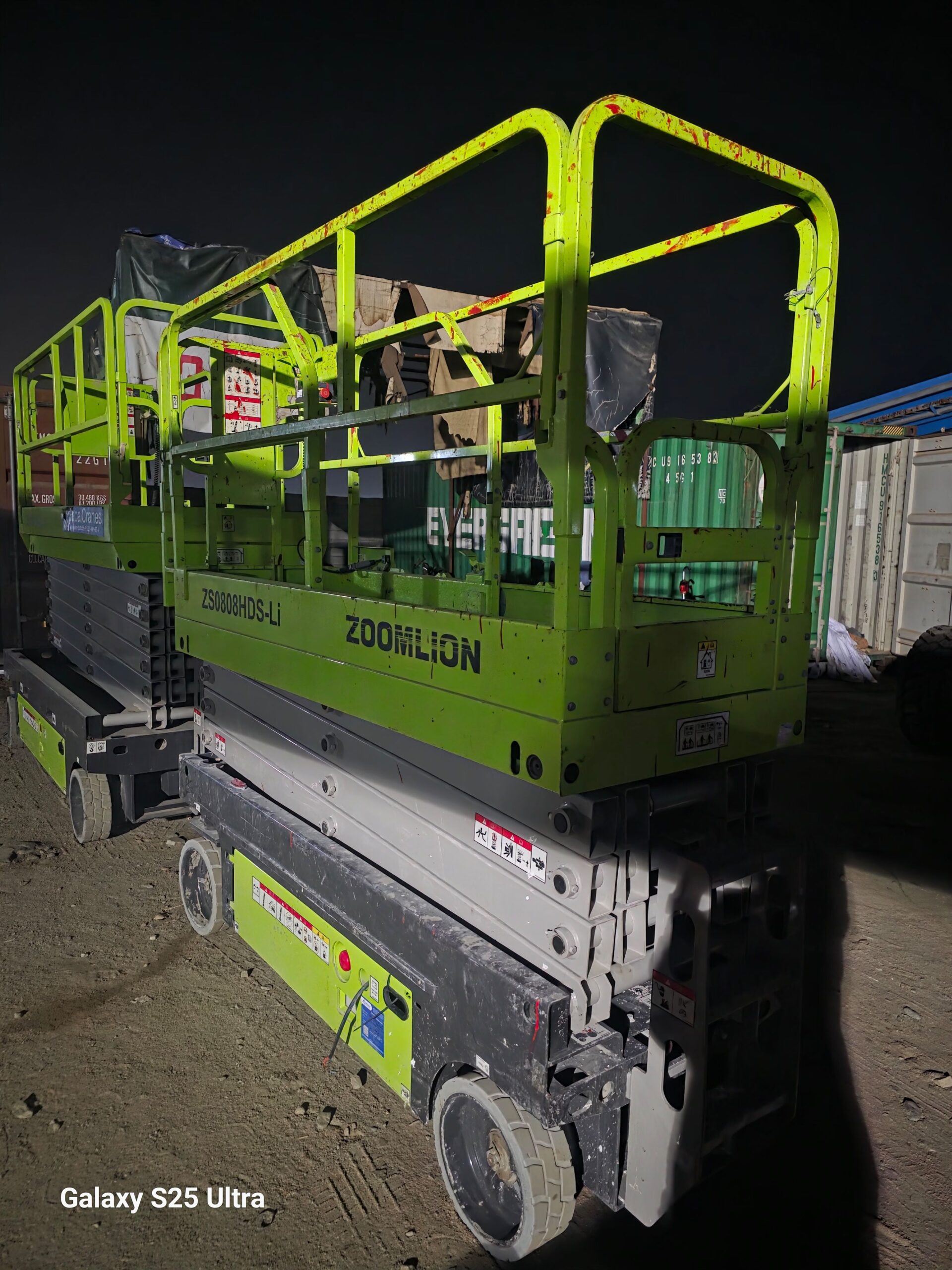 سيزرلفت 8متر كهرباء للايجار اليومي والاسبوعي والشه