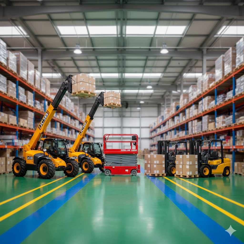 رافعات شوكية فوركلفت للايجار سيزرلفت للايجار مان ل