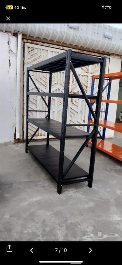 رفوف مستودع وسوبر ماركت طبليات عربيات سلات خضار