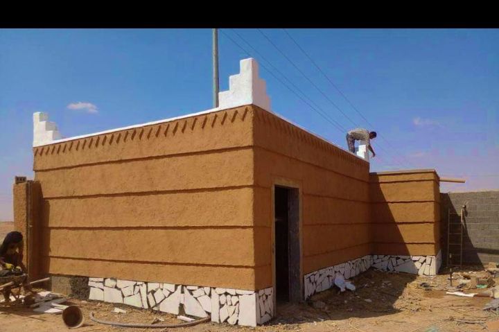 بنا بيوت طين تراثيه