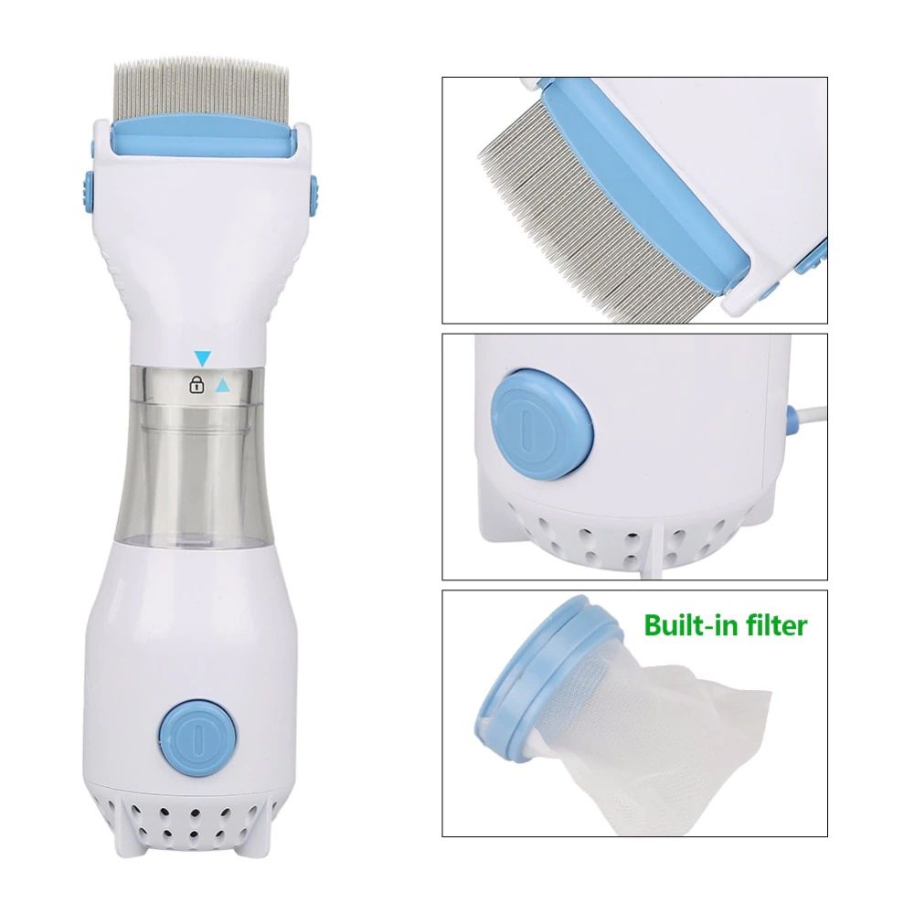 مشط إزالة القمل الكهربائي . توصيل لكافة أنحاء المم