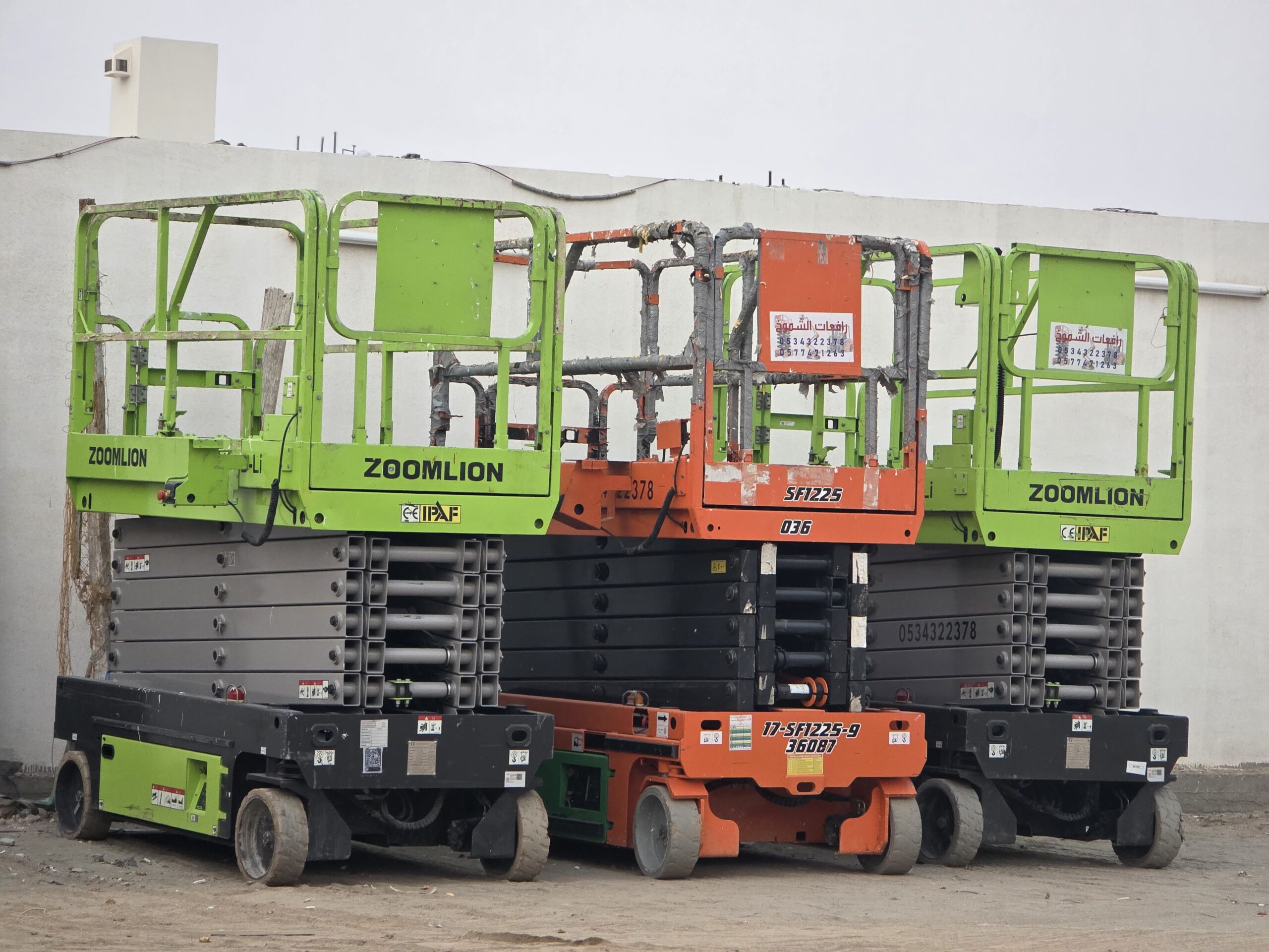 سيزرات لفت للايجار رافعه مقصيه للايجار سقاله كهربا