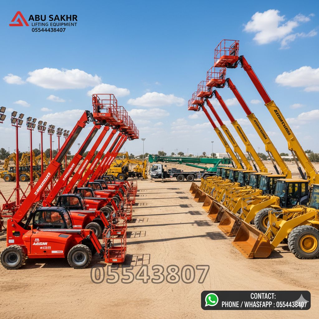 متوفر لدينا جميع المعدات اللايجار يومي اسبوعي شهر