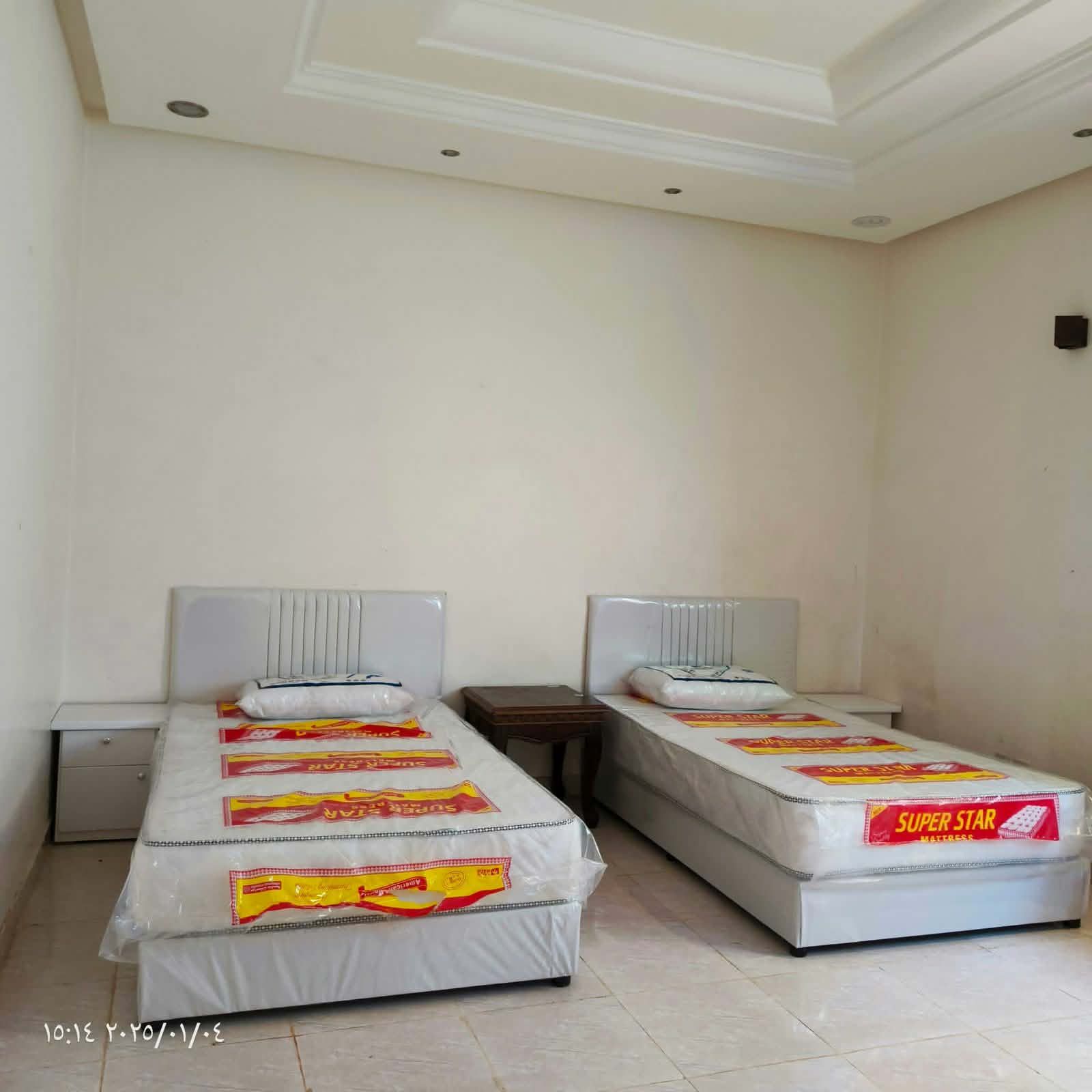 عرض التوفير ٢سرير نوم نفر ونص جديد مع ٢مرتبه ضغط م
