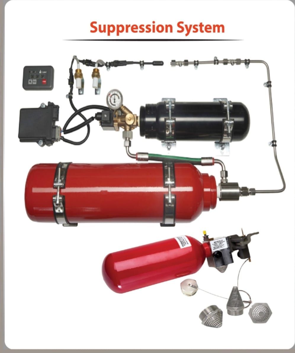 إعادة تعبئة طفاية الحريق. إنذار الحريق. مضخة الحري