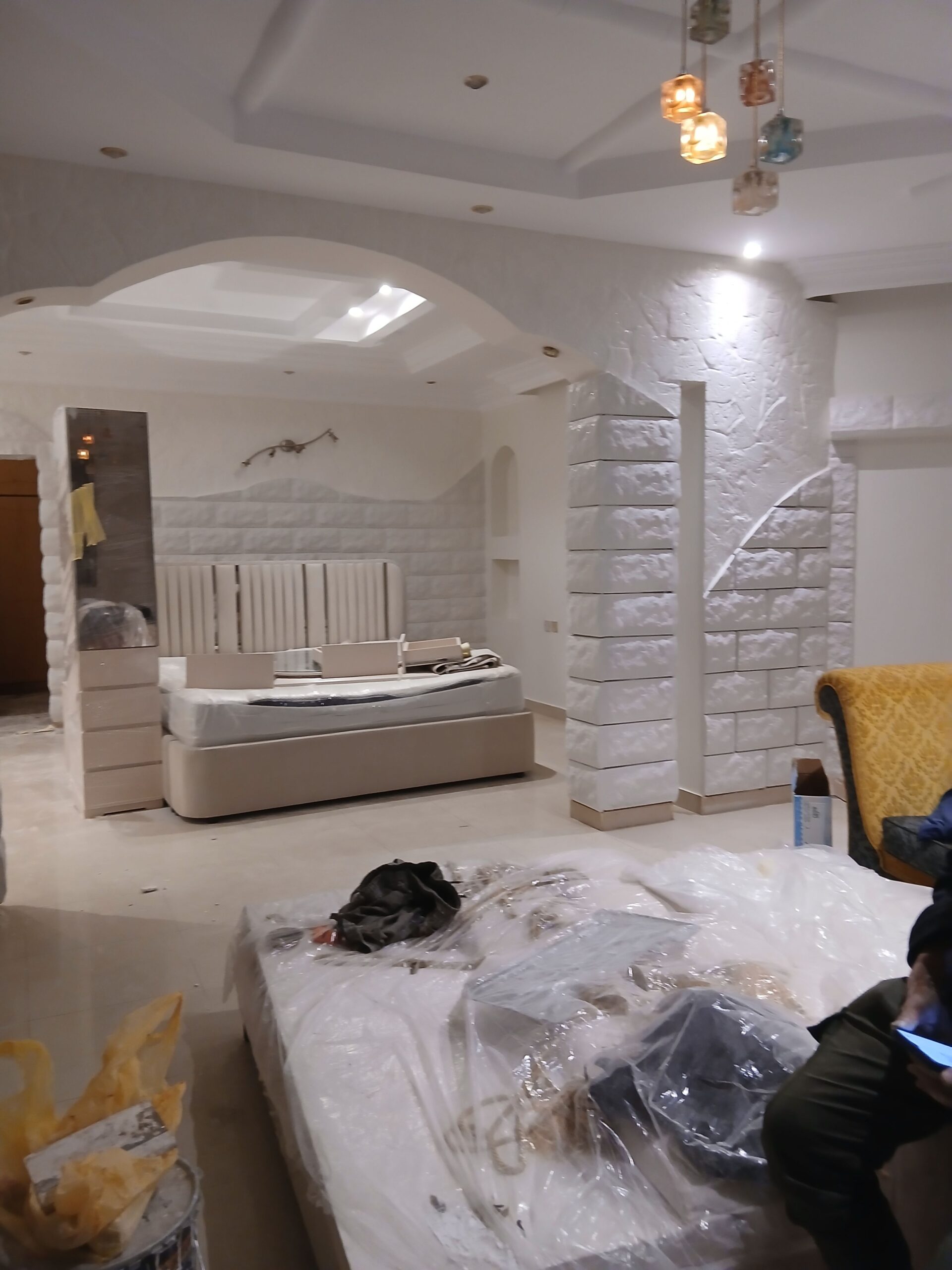 دهان مباني داخلي وخارجي