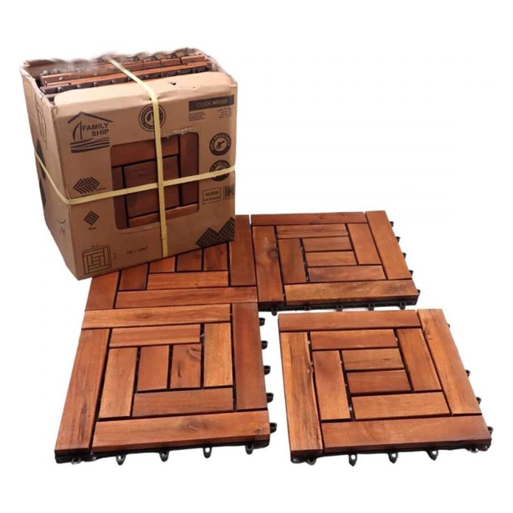 بلاط خشب سهل التركيب والفك للأرضيات. توصيل لكافة أ