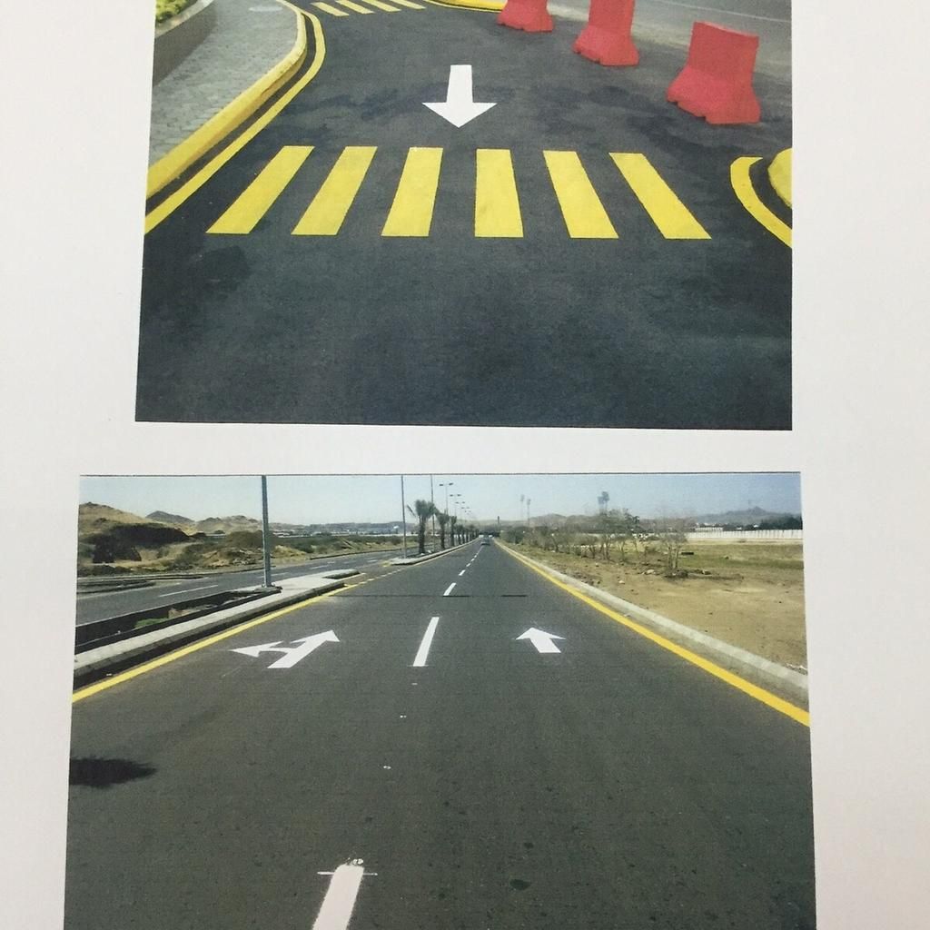 مواقف خاصه واسهم ومطبات صوتيه وخطوط المشاه وتخطيط